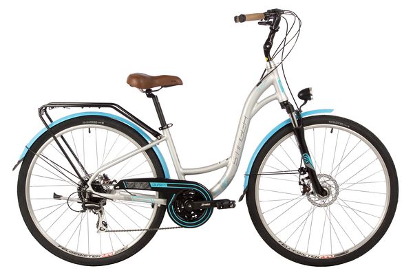 Фото выбрать и купить городской или дорожный велосипед для города и велопрогулок со склада в СПб - большой выбор для взрослого и для детей, велосипед stinger calipso evo 28" серый, размер 17" велосипеды в наличии - интернет-магазин Мастерская Тимура