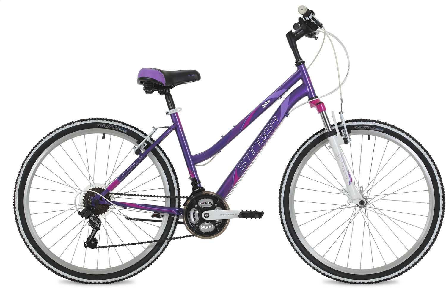 Фото выбрать и купить велосипед stinger latina 26 (2021) фиолетовый, 17" велосипеды со склада в СПб - большой выбор для взрослого и для детей, велосипед stinger latina 26 (2021) фиолетовый, 17" велосипеды в наличии - интернет-магазин Мастерская Тимура