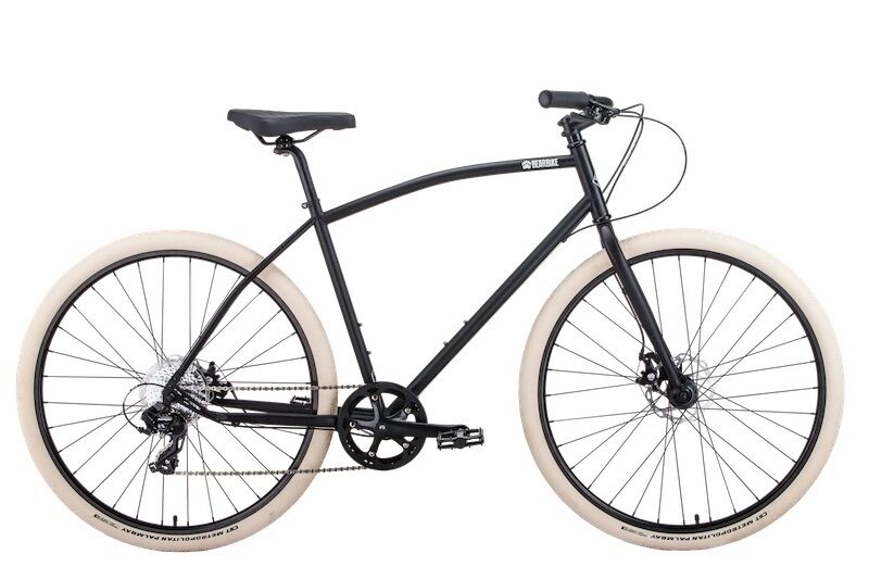 Фото выбрать и купить городской или дорожный велосипед для города и велопрогулок со склада в СПб - большой выбор для взрослого и для детей, велосипед bearbike perm (2021) чёрный, размер 500 мм велосипеды в наличии - интернет-магазин Мастерская Тимура