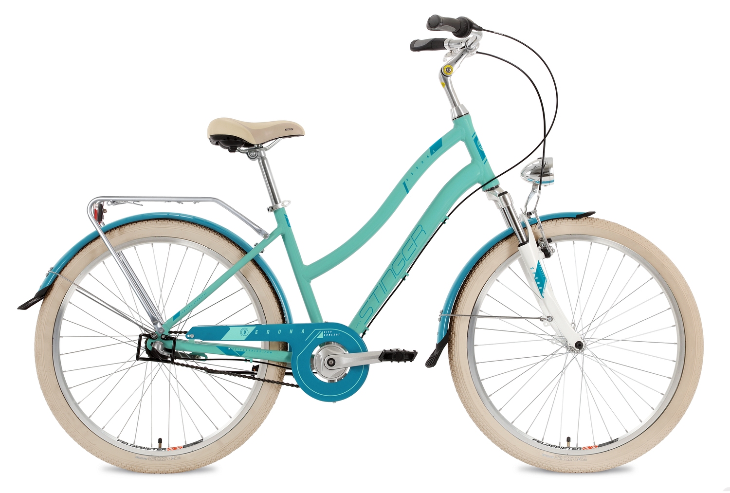 Фото выбрать и купить городской или дорожный велосипед для города и велопрогулок со склада в СПб - большой выбор для взрослого и для детей, велосипед stinger verona 26 (2021) зеленый, 17" велосипеды в наличии - интернет-магазин Мастерская Тимура