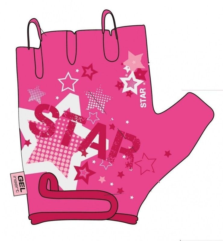 Фото выбрать и купить велоперчатки детские "star girl" (розовый, fwdvg967star) для велосипедов со склада в СПб - большой выбор для взрослого, велоперчатки детские "star girl" (розовый, fwdvg967star) для велосипедов в наличии - интернет-магазин Мастерская Тимура
