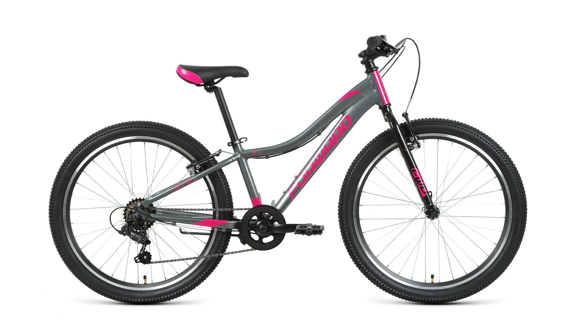 Фото выбрать и купить велосипед forward jade 24 1.0 (2022) серый/розовый, 12" велосипеды с доставкой, в магазине или со склада в СПб - большой выбор для подростка, велосипед forward jade 24 1.0 (2022) серый/розовый, 12" велосипеды в наличии - интернет-магазин Мастерская Тимура