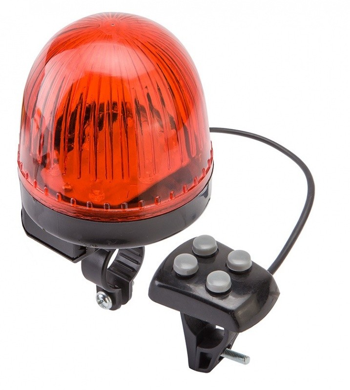 Фото выбрать и купить звуковой сигнал jy-2510b с подсветкой красно-черный для велосипедов со склада в СПб - большой выбор для взрослого, звуковой сигнал jy-2510b с подсветкой красно-черный для велосипедов в наличии - интернет-магазин Мастерская Тимура