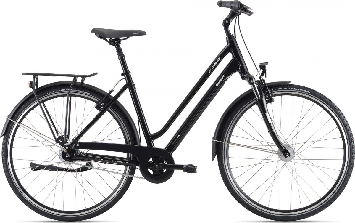 Фото выбрать и купить городской или дорожный велосипед для города и велопрогулок со склада в СПб - большой выбор для взрослого и для детей, велосипед giant attend cs 1 lds (2021) чёрный, размер s велосипеды в наличии - интернет-магазин Мастерская Тимура