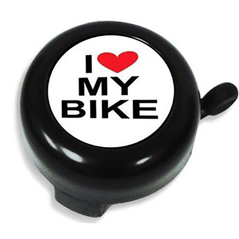 Фото выбрать и купить звонок "i love my bike", алюмин./пластик, d55 мм (черный) (d-4542-blck) для велосипедов со склада в СПб - большой выбор для взрослого, звонок "i love my bike", алюмин./пластик, d55 мм (черный) (d-4542-blck) для велосипедов в наличии - интернет-магазин Мастерская Тимура