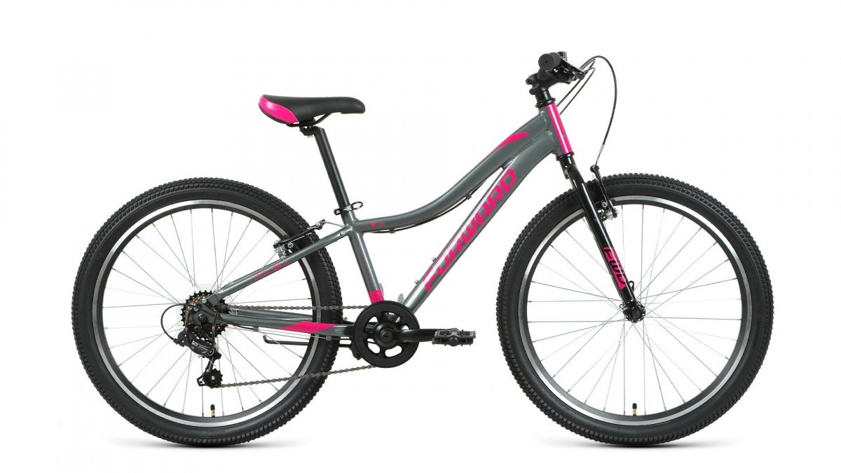 Фото выбрать и купить велосипед forward jade 24 1.0 (2021) серый / розовый велосипеды с доставкой, в магазине или со склада в СПб - большой выбор для подростка, велосипед forward jade 24 1.0 (2021) серый / розовый велосипеды в наличии - интернет-магазин Мастерская Тимура