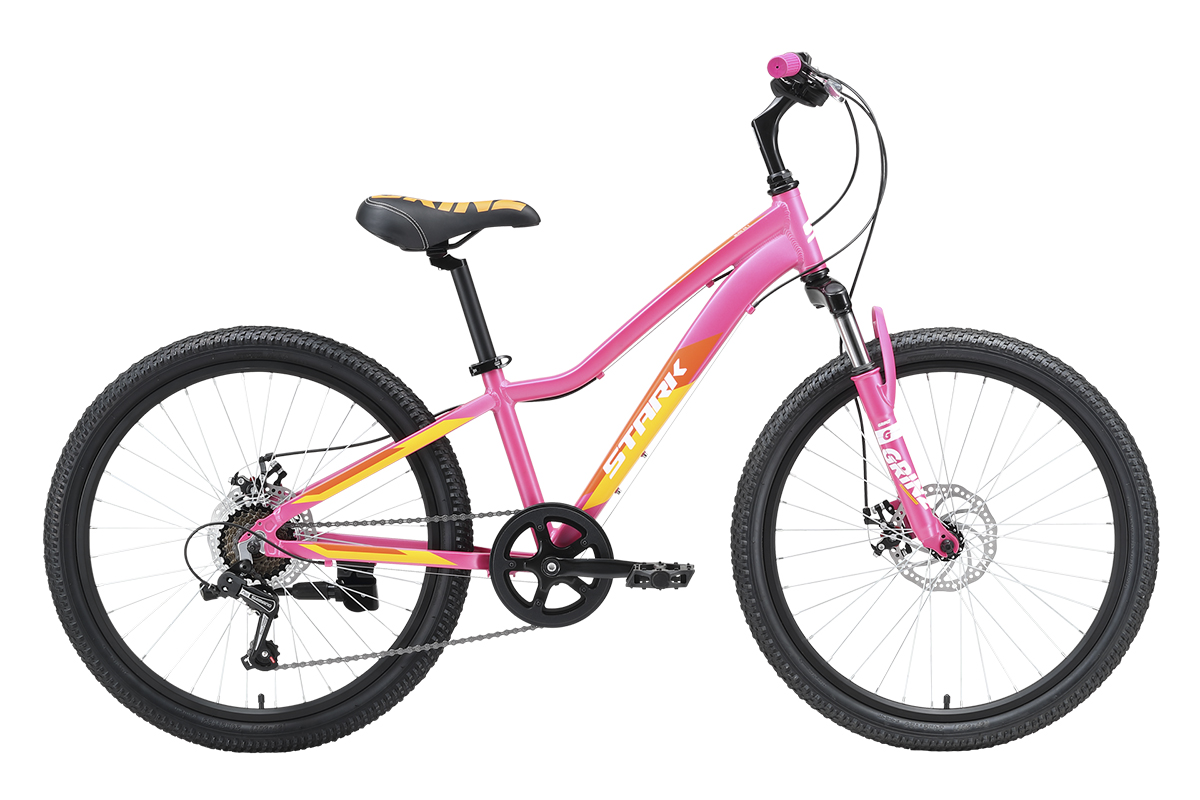Фото выбрать и купить велосипед stark bliss 24.1 d (2023) розовый/оранжевый/белый велосипеды с доставкой, в магазине или со склада в СПб - большой выбор для подростка, велосипед stark bliss 24.1 d (2023) розовый/оранжевый/белый велосипеды в наличии - интернет-магазин Мастерская Тимура