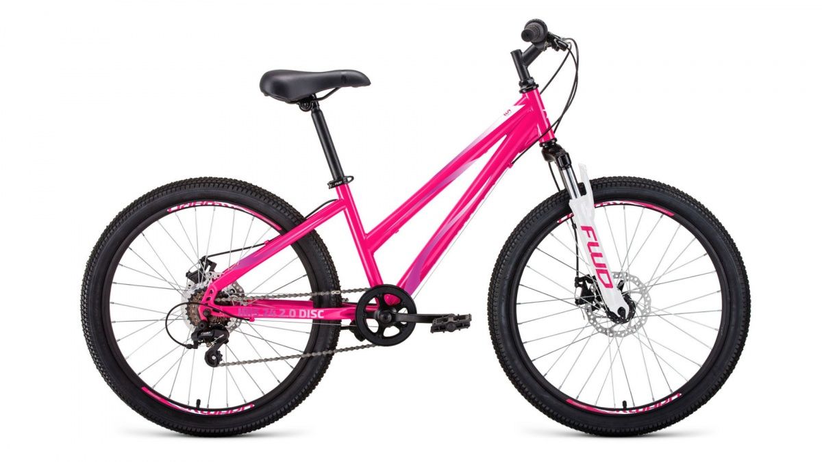 Фото выбрать и купить велосипед forward iris 24 2.0 disc (2020) pink розовый, размер 13'' велосипеды с доставкой, в магазине или со склада в СПб - большой выбор для подростка, велосипед forward iris 24 2.0 disc (2020) pink розовый, размер 13'' велосипеды в наличии - интернет-магазин Мастерская Тимура
