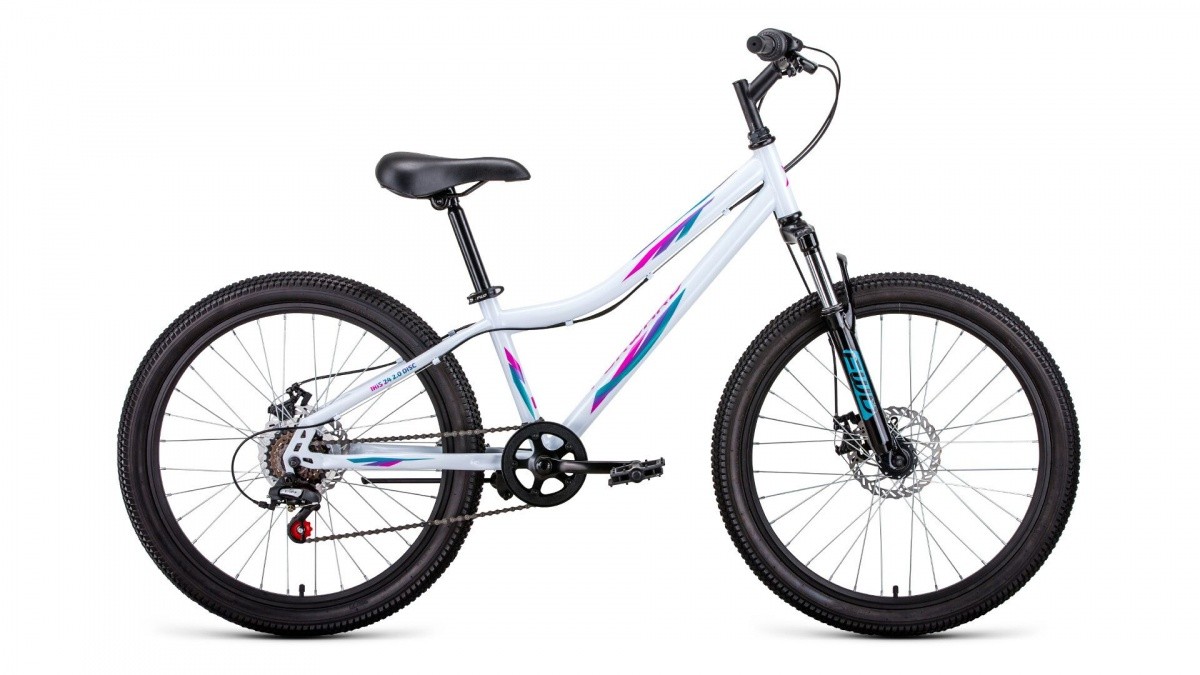 Фото выбрать и купить велосипед forward iris 24 2.0 disc (2021) белый / розовый велосипеды с доставкой, в магазине или со склада в СПб - большой выбор для подростка, велосипед forward iris 24 2.0 disc (2021) белый / розовый велосипеды в наличии - интернет-магазин Мастерская Тимура