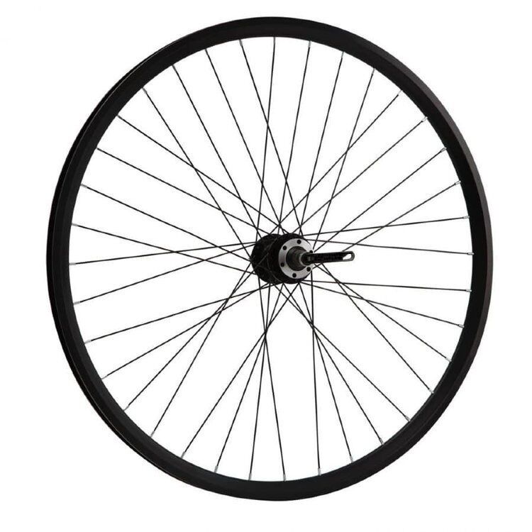 Фото выбрать и купить колесо 20" переднее, wz-a282f, 28 отв., дисковая (6 винтов), двустеночный, forward dw (rwf20fbab938) для велосипедов со склада в СПб - большой выбор для взрослого, запчасти для велосипедов в наличии - интернет-магазин Мастерская Тимура