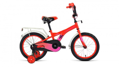 Фото выбрать и купить детский велосипед или подростковый, для девочки или мальчика, размеры 12 дюймов, 14 дюймов, 16 дюймов, 18 дюймов и 20 дюймов, горный, городской, фэтбайк, полуфэт, BMX, складной детский, трехколесный, со склада в СПб - детские велосипеды, велосипед forward crocky 16 (2020) red/violet красный/фиолетовый  в наличии - интернет-магазин Мастерская Тимура
