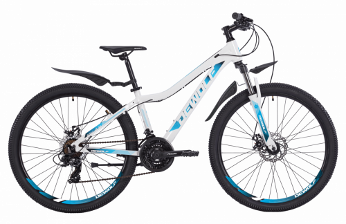 Фото выбрать и купить горный велосипед, горный двухподвес для подростка, BMX, полуфэт, фэтбайк, складной, детский велосипед для девочки или мальчика в СПб - большой выбор, размер колеса 20, 24, 26 и 27,5 дюйма, велосипед dewolf ridly jr 26 (2021) белый  в наличии - интернет-магазин Мастерская Тимура