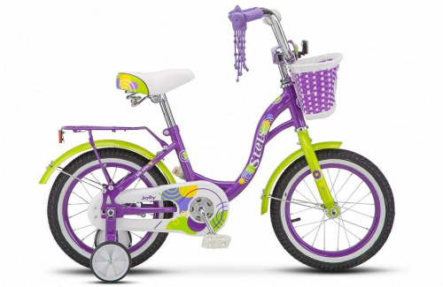 Фото выбрать и купить детский велосипед или подростковый, для девочки или мальчика, размеры 14 дюймов, 16 дюймов, горный, BMX, детский, трехколесный, со склада в СПб - детские велосипеды, велосипед stels jolly 14" 9.5" фиолетовый v010  в наличии - интернет-магазин Мастерская Тимура
