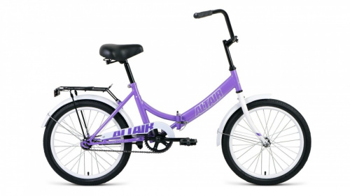 Фото выбрать и купить горный или городской велосипед, туристический, складной, со склада в СПб - большой выбор для взрослого, размеры 14, 16, 20, 22, 24, 26, 28 дюймов, детские велосипеды, велосипед altair city 20 (2023) фиолетовый/серый  в наличии - интернет-магазин Мастерская Тимура