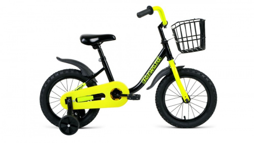 Фото выбрать и купить детский велосипед или подростковый, для девочки или мальчика, размеры 14 дюймов, 16 дюймов, горный, BMX, детский, трехколесный, со склада в СПб - детские велосипеды, велосипед forward barrio 14 (2020) black черный  в наличии - интернет-магазин Мастерская Тимура