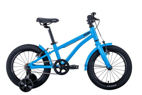 Фото выбрать и купить детский велосипед или подростковый, для девочки или мальчика, размеры 12 дюймов, 14 дюймов, 16 дюймов, 18 дюймов и 20 дюймов, горный, городской, фэтбайк, полуфэт, BMX, складной детский, трехколесный, со склада в СПб - детские велосипеды, велосипед bearbike kitez 16 (2021) голубой синий  в наличии - интернет-магазин Мастерская Тимура