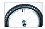 Фото выбрать и купить колесо 12" переднее, алюминиевый обод, передняя втулка, в сборе с покрышкой (12х1,95) и камерой (ут00019442) для велосипедов со склада в СПб - большой выбор для взрослого, запчасти для велосипедов в наличии - интернет-магазин Мастерская Тимура