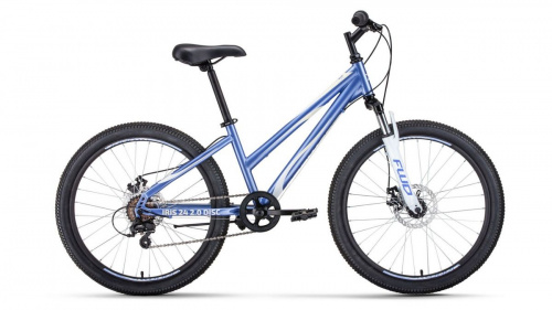 Фото выбрать и купить горный велосипед, горный двухподвес для подростка, BMX, полуфэт, фэтбайк, складной, детский велосипед для девочки или мальчика в СПб - большой выбор, размер колеса 20, 24, 26 и 27,5 дюйма, велосипед forward iris 24 2.0 disc (2020) purple-white сиреневый-белый, размер 13''  в наличии - интернет-магазин Мастерская Тимура