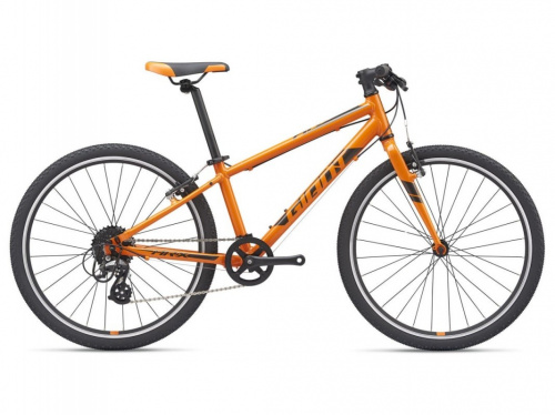 Фото выбрать и купить горный велосипед, горный двухподвес для подростка, BMX, полуфэт, фэтбайк, складной, детский велосипед для девочки или мальчика в СПб - большой выбор, размер колеса 20, 24, 26 и 27,5 дюйма, велосипед giant arx 24 (2021) оранжевый  в наличии - интернет-магазин Мастерская Тимура