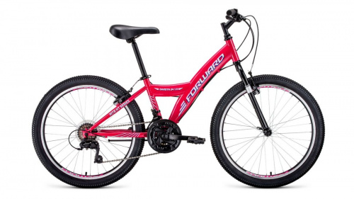 Фото выбрать и купить горный велосипед, горный двухподвес для подростка, BMX, полуфэт, фэтбайк, складной, детский велосипед для девочки или мальчика в СПб - большой выбор, размер колеса 20, 24, 26 и 27,5 дюйма, велосипед forward dakota 24 1.0 (2020) pink/white розовый/белый, размер 13''  в наличии - интернет-магазин Мастерская Тимура