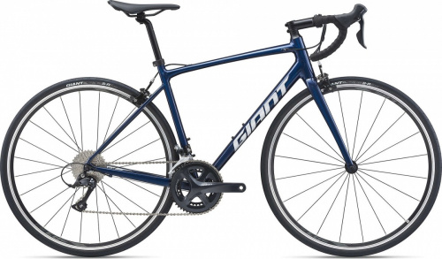 Фото выбрать и купить шоссейный велосипед или циклокросс со склада в СПб - большой выбор для взрослого 27,5 и 28 дюймов,  велосипед giant contend 1 (2021) темно-синий, размер l  в наличии - интернет-магазин Мастерская Тимура