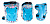 Фото выбрать и купить защита safe fit kids 2.0 blue m (nn011979) для велосипедов со склада в СПб - большой выбор для взрослого, защита safe fit kids 2.0 blue m (nn011979) для велосипедов в наличии - интернет-магазин Мастерская Тимура