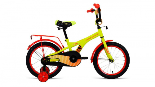Фото выбрать и купить детский велосипед или подростковый, для девочки или мальчика, размеры 12 дюймов, 14 дюймов, 16 дюймов, 18 дюймов и 20 дюймов, горный, городской, фэтбайк, полуфэт, BMX, складной детский, трехколесный, со склада в СПб - детские велосипеды, велосипед forward crocky 16 (2020) green/orange зеленый/оранжевый  в наличии - интернет-магазин Мастерская Тимура
