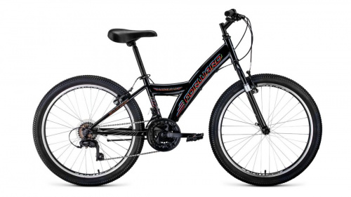 Фото выбрать и купить горный велосипед, горный двухподвес для подростка, BMX, полуфэт, фэтбайк, складной, детский велосипед для девочки или мальчика в СПб - большой выбор, размер колеса 20, 24, 26 и 27,5 дюйма, велосипед forward dakota 24 1.0 (2020) black черный, размер 13''  в наличии - интернет-магазин Мастерская Тимура