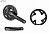 Фото выбрать и купить система (шатуны) prowheel, алюминиевые шатуны 170 мм, sqr, 9/16, 40x30x22t, chainline: 50, съемные звезды 96/64 мм, fat, suolo-901p (черный, ут00025718) для велосипедов со склада в СПб - большой выбор для взрослого, запчасти для велосипедов в наличии - интернет-магазин Мастерская Тимура