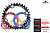 Фото выбрать и купить звезда narrow-wide 104bcd, алюминиевая alu-7005, 36t, motsuv (rnmotstar36t) для велосипедов со склада в СПб - большой выбор для взрослого, запчасти для велосипедов в наличии - интернет-магазин Мастерская Тимура