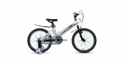 Фото выбрать и купить детский велосипед или подростковый, для девочки или мальчика, размеры 12 дюймов, 14 дюймов, 16 дюймов, 18 дюймов и 20 дюймов, горный, городской, фэтбайк, полуфэт, BMX, складной детский, трехколесный, со склада в СПб - детские велосипеды, велосипед forward cosmo 16 2.0 (2021) серый  в наличии - интернет-магазин Мастерская Тимура