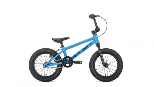 Фото выбрать и купить BMX, велосипед 4X, стрит или дерт со склада в СПб - большой выбор для взрослого 20, 24 или 26 дюймов, для трюков велосипеды, велосипед format kids 14 bmx (2020) matt sky blue голубой матовый  в наличии - интернет-магазин Мастерская Тимура
