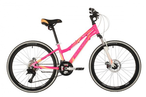 Фото выбрать и купить горный велосипед, горный двухподвес для подростка, BMX, полуфэт, фэтбайк, складной, детский велосипед для девочки или мальчика в СПб - большой выбор, размер колеса 20, 24, 26 и 27,5 дюйма, велосипед stinger laguna d 24 (2021) розовый  в наличии - интернет-магазин Мастерская Тимура
