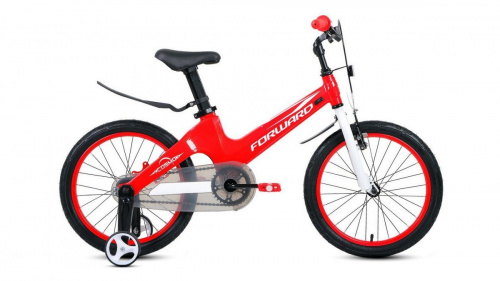 Фото выбрать и купить детский велосипед или подростковый, для девочки или мальчика, размеры 12 дюймов, 14 дюймов, 16 дюймов, 18 дюймов и 20 дюймов, горный, городской, фэтбайк, полуфэт, BMX, складной детский, трехколесный, со склада в СПб - детские велосипеды, велосипед forward cosmo 18 (2020) red красный  в наличии - интернет-магазин Мастерская Тимура