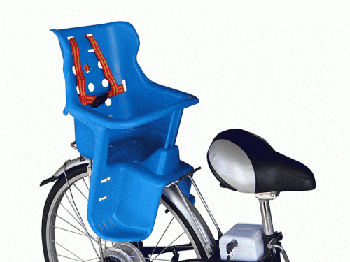 Фото выбрать и купить кресло детское, крепеж на багажник, пластик (цвет синий) (r-3359) Кресла детские, в интернет-магазине, в магазинах в наличии или со склада в СПб - большой выбор для любителей велоспорта, кресло детское, крепеж на багажник, пластик (цвет синий) (r-3359) в наличии - интернет-магазин Мастерская Тимура