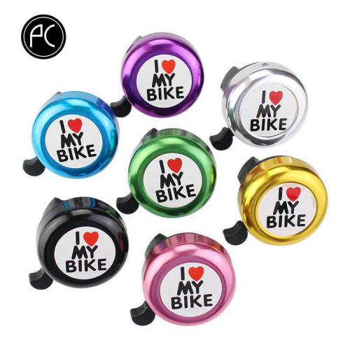 Фото выбрать и купить звонок велосипедный nuvo, "i love my bike", алюминий/пластик, ø55 мм (nh-b610mix) Звонки, клаксоны, в интернет-магазине, в магазинах в наличии или со склада в СПб - большой выбор для любителей велоспорта, звонок велосипедный nuvo, "i love my bike", алюминий/пластик, ø55 мм (nh-b610mix) в наличии - интернет-магазин Мастерская Тимура