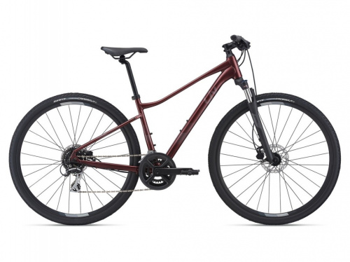 Фото выбрать и купить велосипед liv rove 3 dd (2021) темно-красный, размер m со склада в СПб - большой выбор для взрослого 28 или 29 дюймов, велосипед liv rove 3 dd (2021) темно-красный, размер m  в наличии, есть женские модели - интернет-магазин Мастерская Тимура