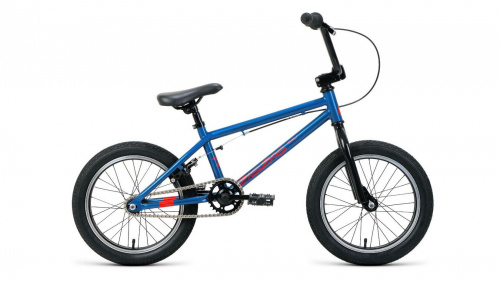 Фото выбрать и купить BMX, велосипед 4X, стрит или дерт со склада в СПб - большой выбор для взрослого 20, 24 или 26 дюймов, для трюков велосипеды, велосипед forward zigzag 16 (2021) синий / оранжевый  в наличии - интернет-магазин Мастерская Тимура
