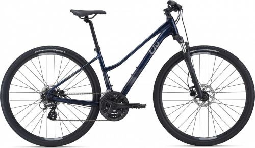 Фото выбрать и купить велосипед liv rove 4 (2021) темно-синий, размер m со склада в СПб - большой выбор для взрослого 28 или 29 дюймов, велосипед liv rove 4 (2021) темно-синий, размер m  в наличии, есть женские модели - интернет-магазин Мастерская Тимура