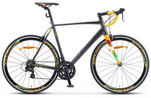 Фото выбрать и купить шоссейный велосипед или циклокросс со склада в СПб - большой выбор для взрослого 27,5 и 28 дюймов,  велосипед stels xt280 28 v010 (2020) серый/желтый, размер 580 мм  в наличии - интернет-магазин Мастерская Тимура
