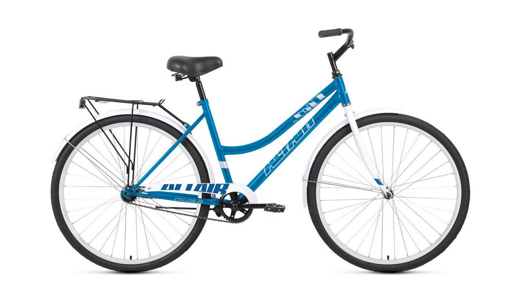 Фото выбрать и купить городской или дорожный велосипед для города и велопрогулок со склада в СПб - большой выбор для взрослого и для детей, велосипед altair city 28 low (28" 1 ск. рост 19"), темно-синий/белый, rbkt1yn81007 велосипеды в наличии - интернет-магазин Мастерская Тимура