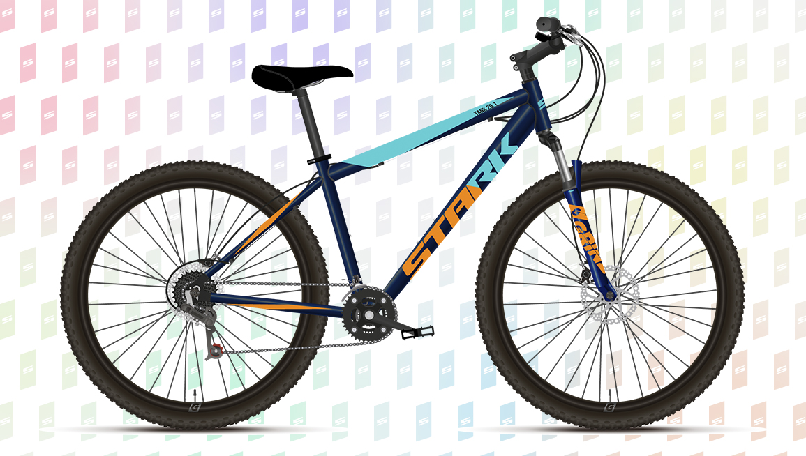 Фото выбрать и купить велосипед stark tank 29.1 hd (2023) темно-синий/оранжевый/голубой, размер 20" велосипеды со склада в СПб - большой выбор для взрослого и для детей, велосипед stark tank 29.1 hd (2023) темно-синий/оранжевый/голубой, размер 20" велосипеды в наличии - интернет-магазин Мастерская Тимура