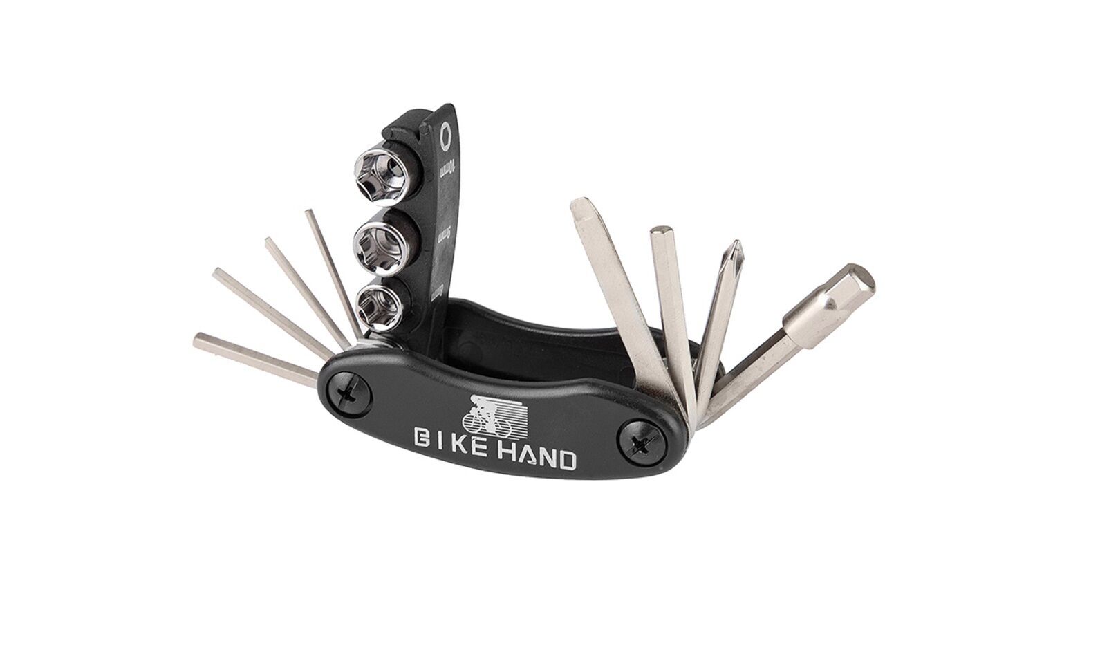 Фото выбрать и купить мультитул bike hand yc-279-dn, 12в1, ключи шестигранные 2/2.5/3/4/5/6/8 мм, отвертки +/-, головки 8/9/10 мм для велосипедов со склада в СПб - большой выбор для взрослого, мультитул bike hand yc-279-dn, 12в1, ключи шестигранные 2/2.5/3/4/5/6/8 мм, отвертки +/-, головки 8/9/10 мм для велосипедов в наличии - интернет-магазин Мастерская Тимура