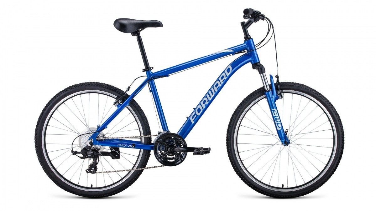 Фото выбрать и купить велосипед forward hardi 26 x (2021) синий / бежевый, размер 18" велосипеды со склада в СПб - большой выбор для взрослого и для детей, велосипед forward hardi 26 x (2021) синий / бежевый, размер 18" велосипеды в наличии - интернет-магазин Мастерская Тимура