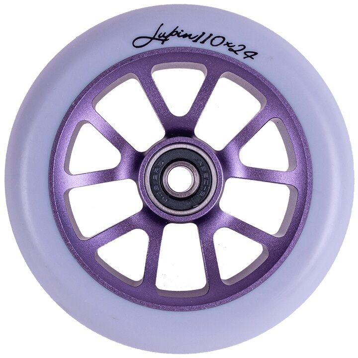 Фото выбрать и купить колесо для трюкового самоката 110 мм, lupin (purple, nn010289) в магазинах в наличии или заказать в интернет-магазине с доставкой со склада в СПб - большой выбор для взрослого, колесо для трюкового самоката 110 мм, lupin (purple, nn010289) в наличии - интернет-магазин Мастерская Тимура