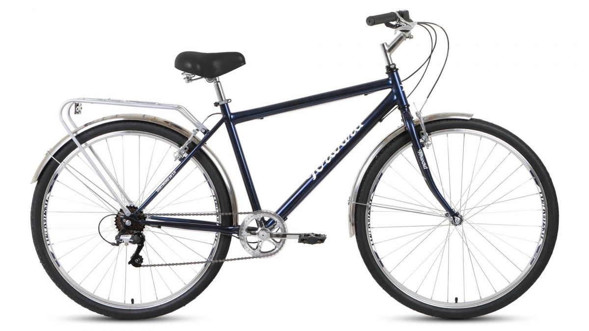Фото выбрать и купить городской или дорожный велосипед для города и велопрогулок со склада в СПб - большой выбор для взрослого и для детей, велосипед forward dortmund 28 2.0 (2020) dark blue/white темно-синий/белый, размер 19'' велосипеды в наличии - интернет-магазин Мастерская Тимура