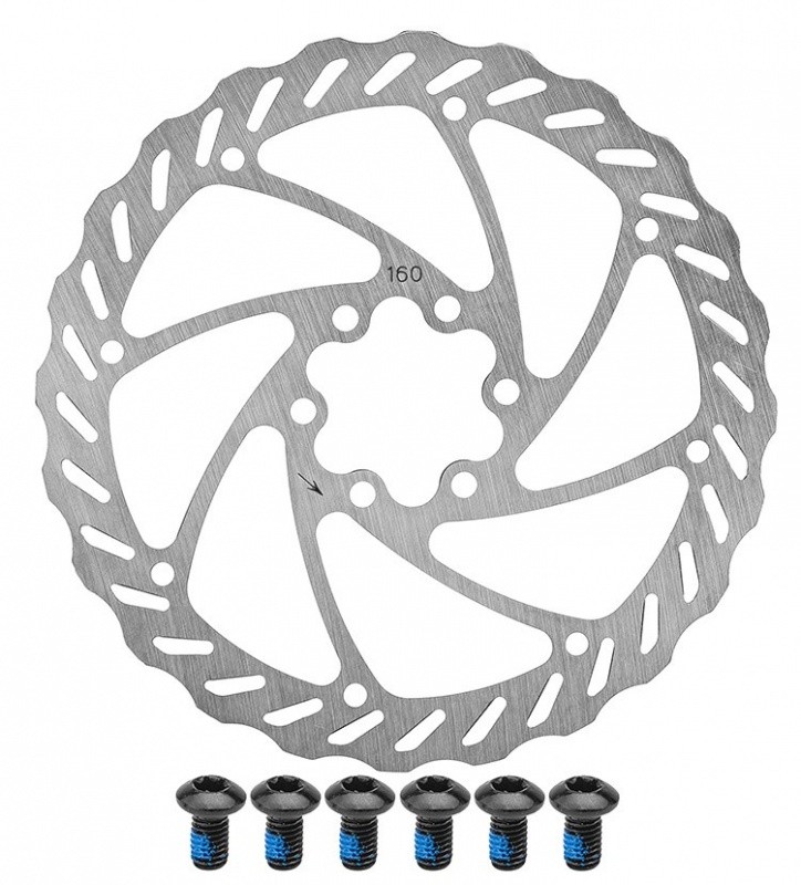 Фото выбрать и купить ротор rt553-g дискового тормоза 160 мм для велосипедов со склада в СПб - большой выбор для взрослого, запчасти для велосипедов в наличии - интернет-магазин Мастерская Тимура
