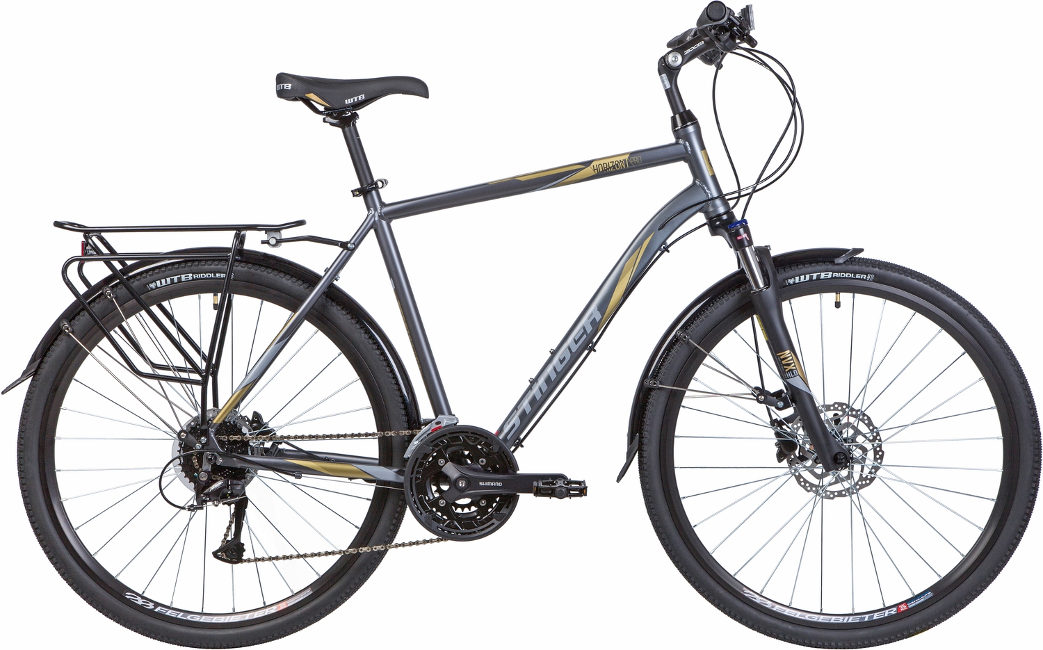 Фото выбрать и купить велосипед stinger horizont pro (2021) серый, 52cm со склада в СПб - большой выбор для взрослого и для детей, велосипед stinger horizont pro (2021) серый, 52cm  в наличии - интернет-магазин Мастерская Тимура