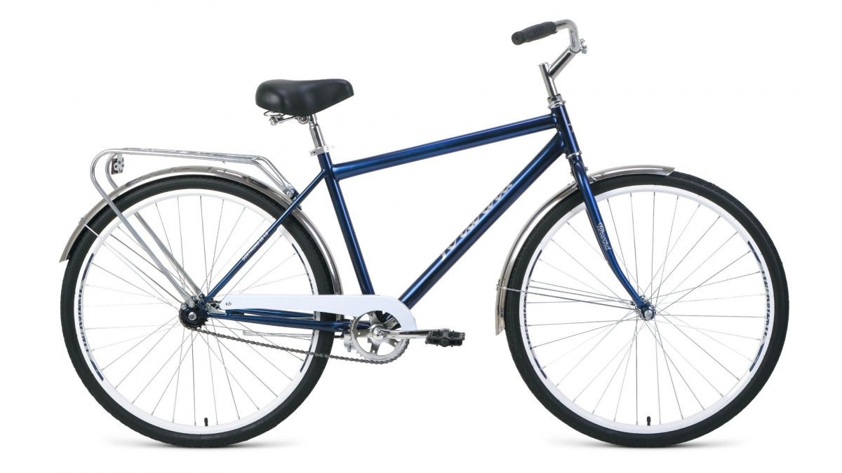 Фото выбрать и купить городской или дорожный велосипед для города и велопрогулок со склада в СПб - большой выбор для взрослого и для детей, велосипед forward dortmund 28 1.0 (2020) dark blue/white темно-синий/белый, размер 19'' велосипеды в наличии - интернет-магазин Мастерская Тимура