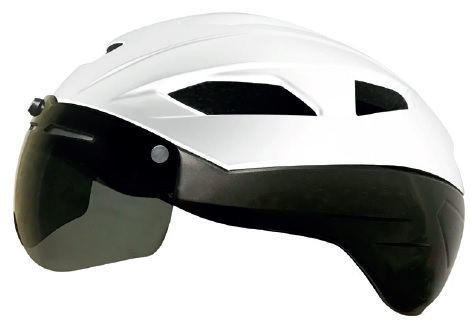 Фото выбрать и купить шлем voox visor (2 линзы) белый матовый / чёрный, l/xl(58-61) для велосипедов со склада в СПб - большой выбор для взрослого, шлем voox visor (2 линзы) белый матовый / чёрный, l/xl(58-61) для велосипедов в наличии - интернет-магазин Мастерская Тимура